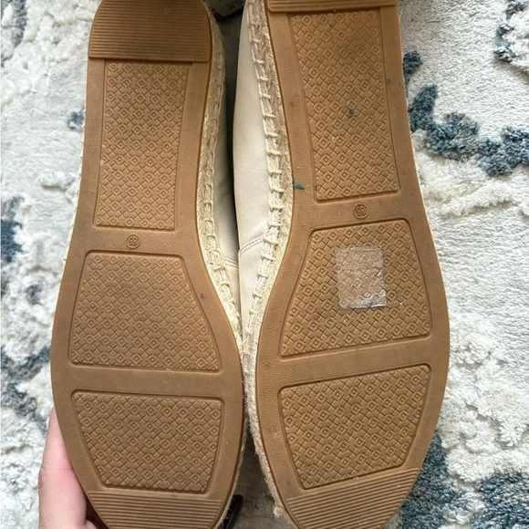 Tory Burch Cream Espadrille Loafers - Picture 4 of 5